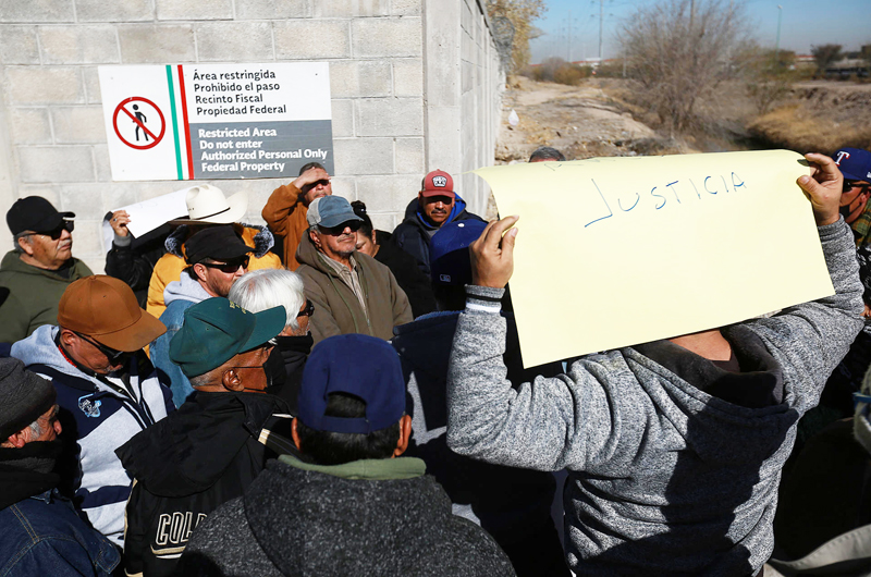 En la frontera norte de México ferrocarrileros bloquearon exportaciones hacia EE.UU.