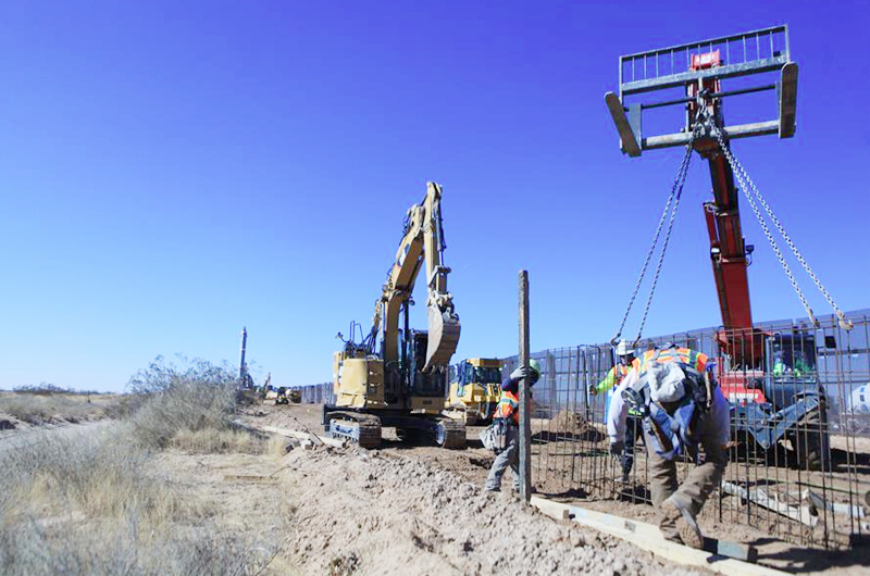 Titular de sindicato: Contratos para la construcción del muro fronterizo deben cumplirse