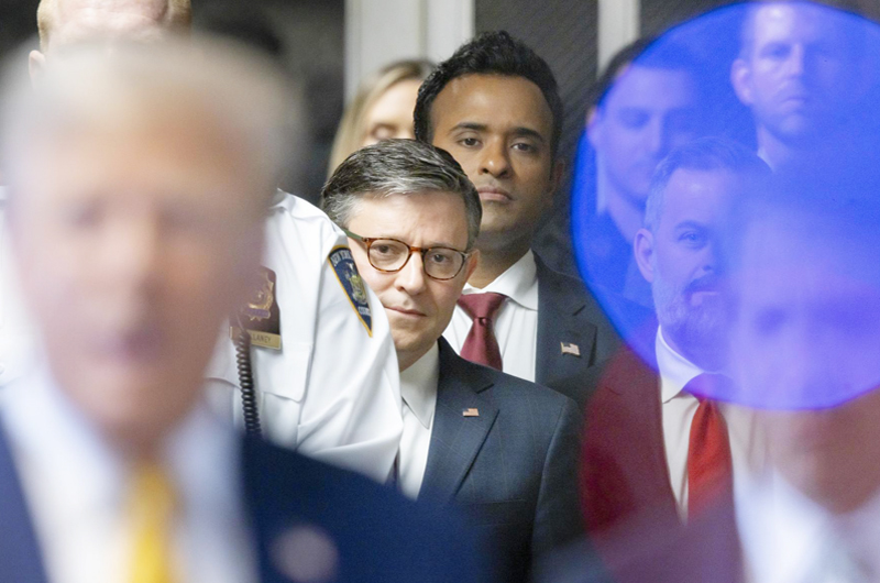 El juicio de Donald Trump en NY... Un desfile republicano de lealtad al líder