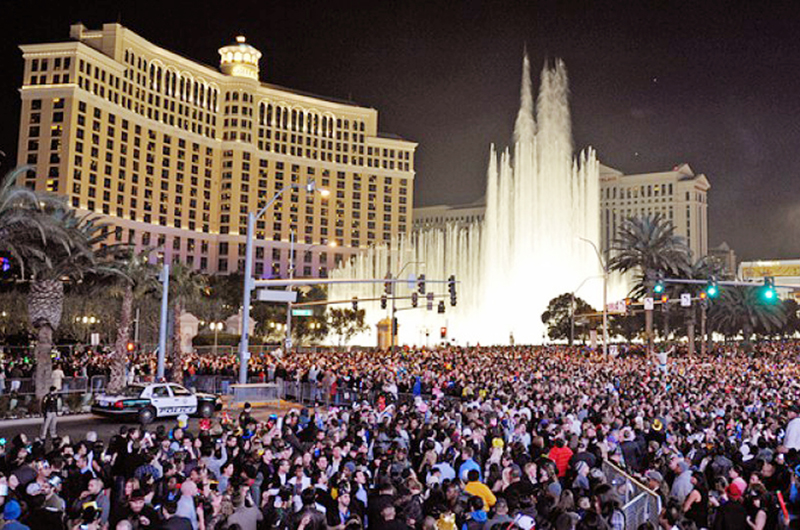 Record de visitantes en Las Vegas para despedir el año y esperar el 2019