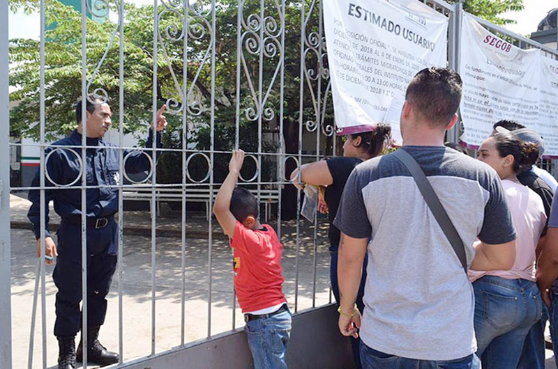 Migración suspende servicios en Chiapas tras incidente con cubanos
