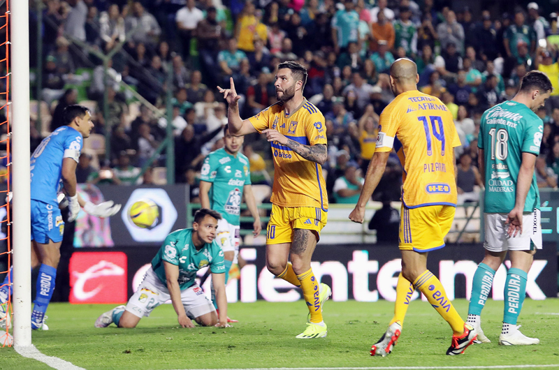 El francés Gignac le da triunfo a Tigres sobre León en México