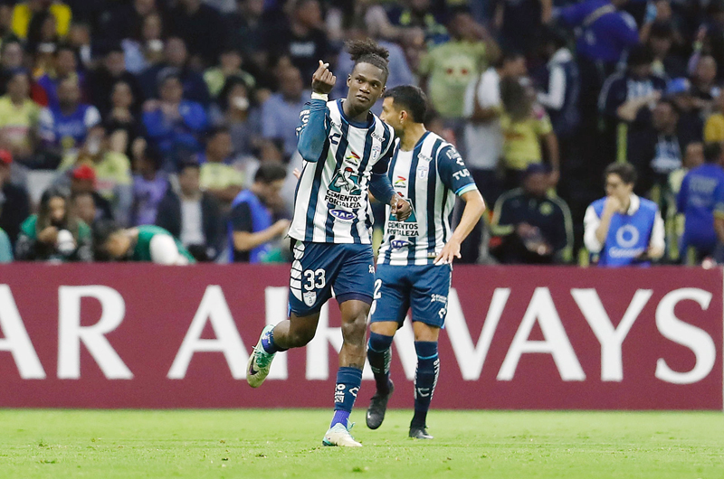  El ecuatoriano Micolta logra empate con el que Pachuca saca ventaja ante América