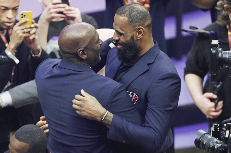 LeBron se reencuentra con Jordan en el All-Star: “Siempre quise ser como él”