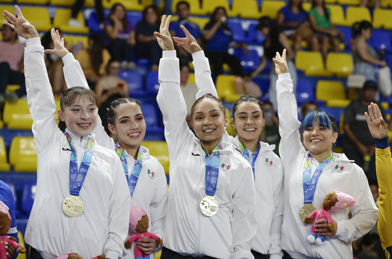 El equipo femenino de México cumple las expectativas y gana oro en gimnasia artística