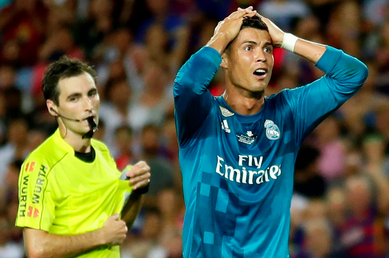Cristiano Ronaldo es sancionado un partido de Champions League 