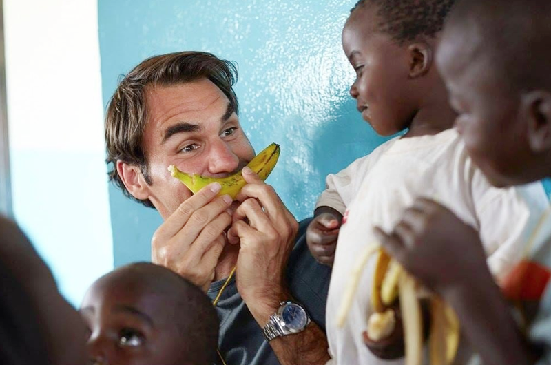 Fundación de Roger Federer apoyará a los niños de África con alimentos