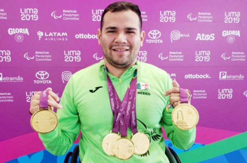 Diego López con otro oro en Lóndres 2019, conquistó cuatro títulos