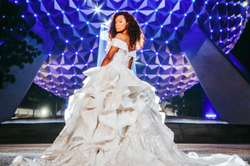 Un lujoso vestido de novias en honor a los 50 años de Walt Disney World