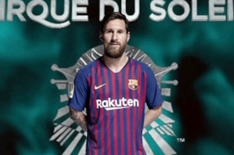 Futbolista Lionel Messi, nueva estrella del Cirque du Soleil