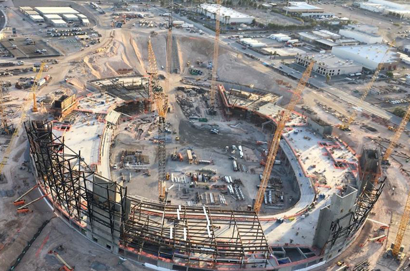Toma forma la nueva casa de los Raiders en Las Vegas