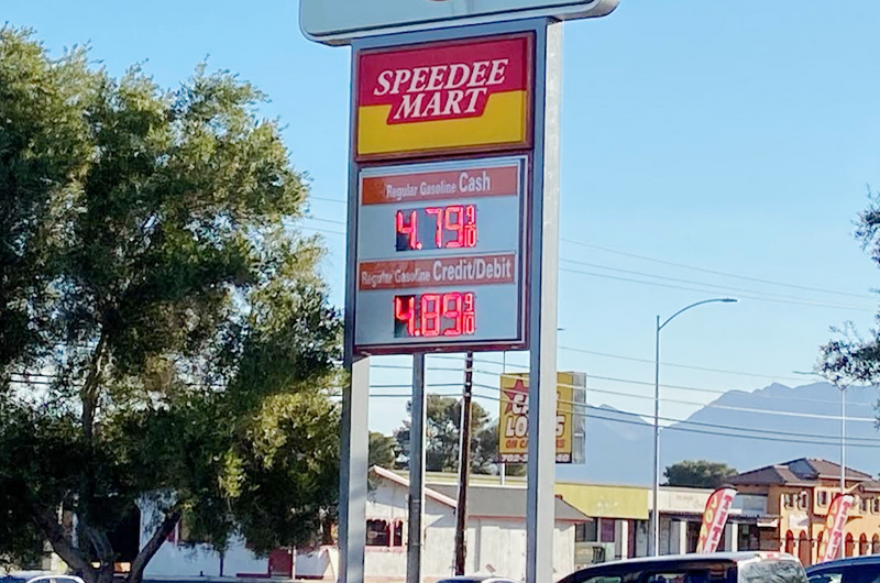 Continúa aumentando el precio de la gasolina en el valle