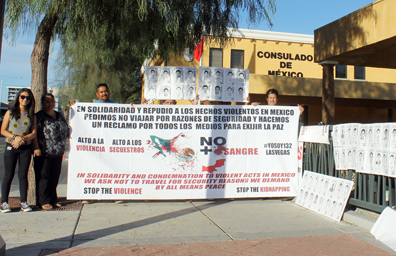 Exigieron en Las Vegas aclarar los hechos de Iguala, Guerrero
