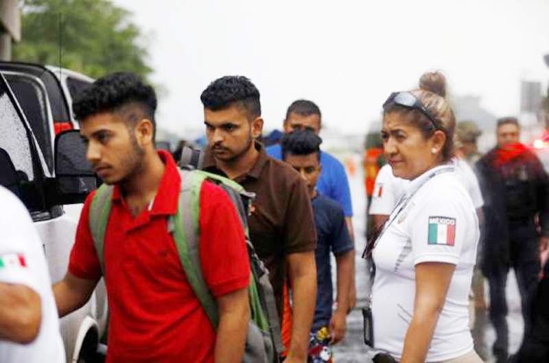 Policía de Veracruz rescata a 45 migrantes centroamericanos