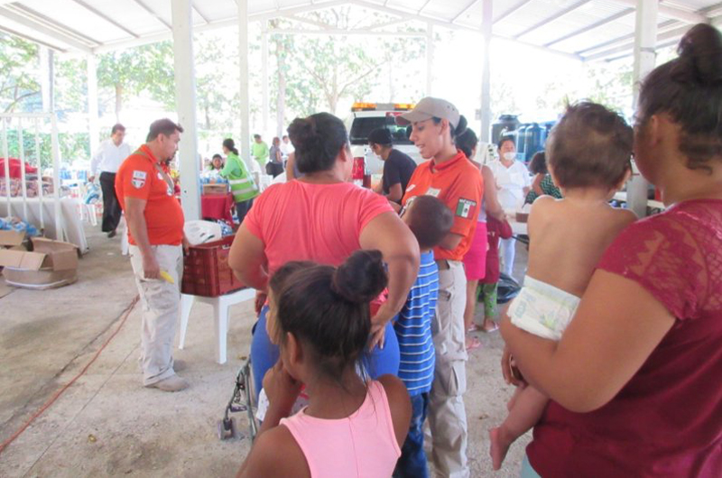 Instalan nuevo albergue para migrantes en Tapachula, Chiapas