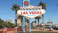 Continúan los trabajos en el letrero de bienvenida a Las Vegas