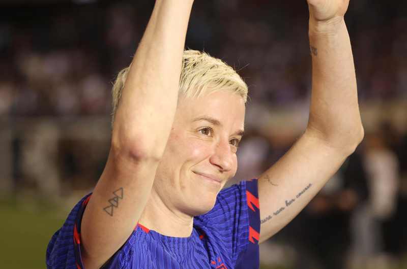 Rapinoe, ovacionada en su último partido de temporada regular ante su público