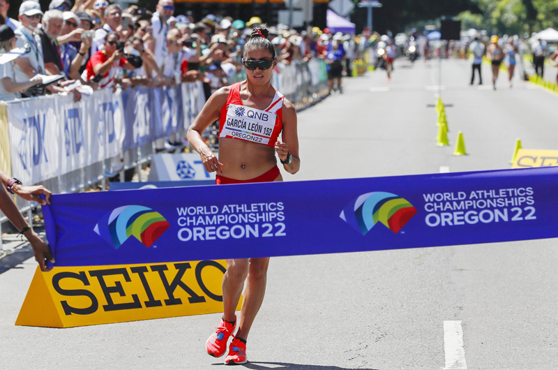 Kimberly García, oro en 20 km marcha, da a Perú la primera medalla mundial