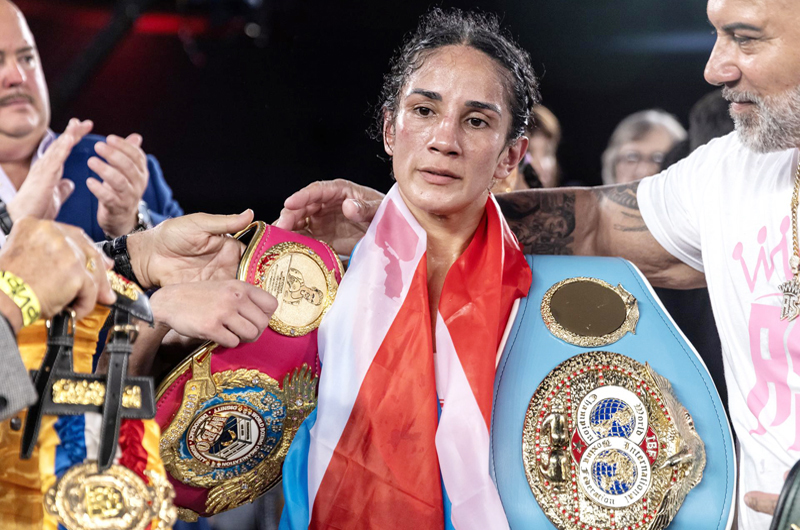 La puertorriqueña Amanda Serrano retiene sus tres títulos