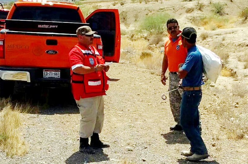 Agradece migrante apoyo de grupo Beta en la frontera norte