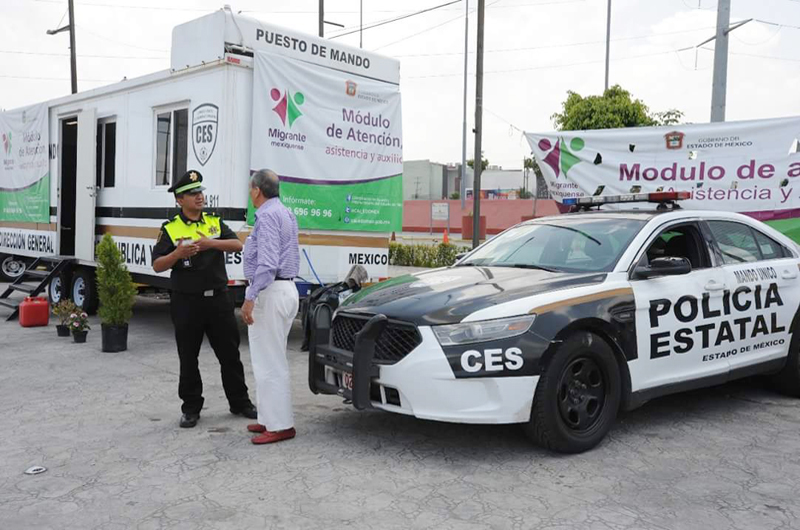 Instalan módulos de apoyo a migrantes que visitan Estado de México