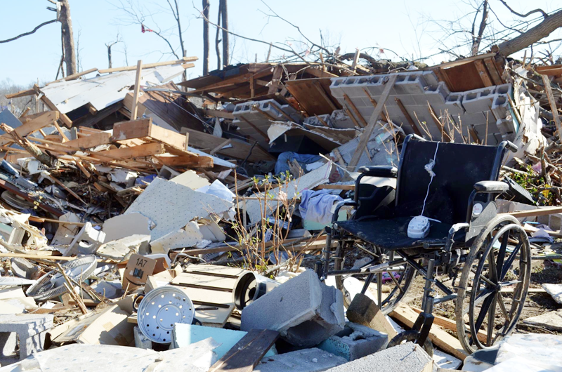 El tornado voló su casa en Kentucky: “Esto antes era un sitio bonito. Ya no”