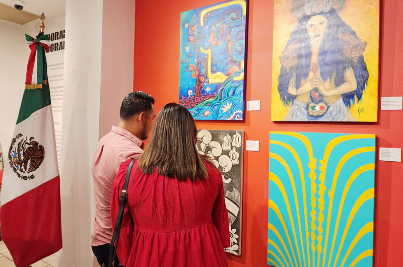 Consulado mexicano inaugura la exposición itinerante “Corazón Migrante” de 23 artistas 