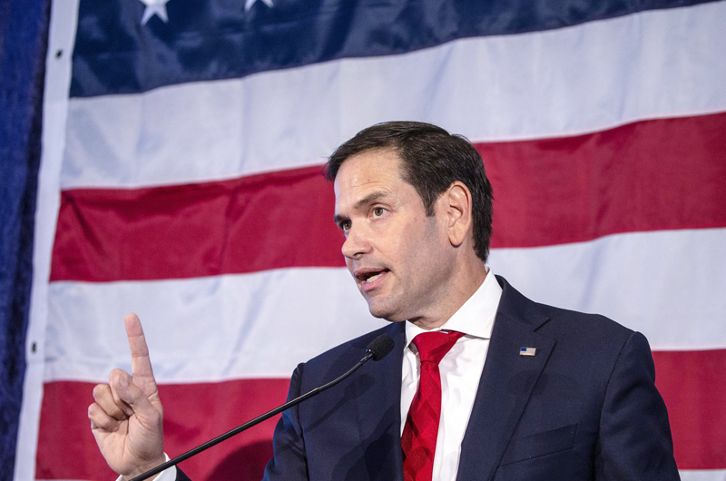 Trump considera al senador Marco Rubio como posible candidato a vicepresidente