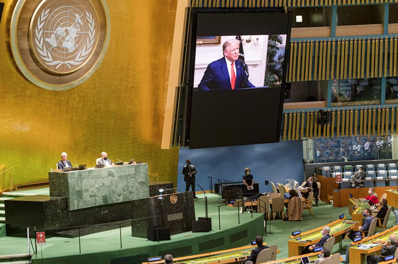 Trump fustiga a China ante la ONU en un discurso diseñado para su reelección