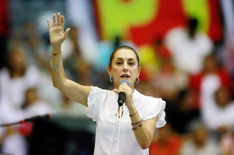 Sheinbaum lidera con 18 puntos en una encuesta la carrera a las presidenciales de México 