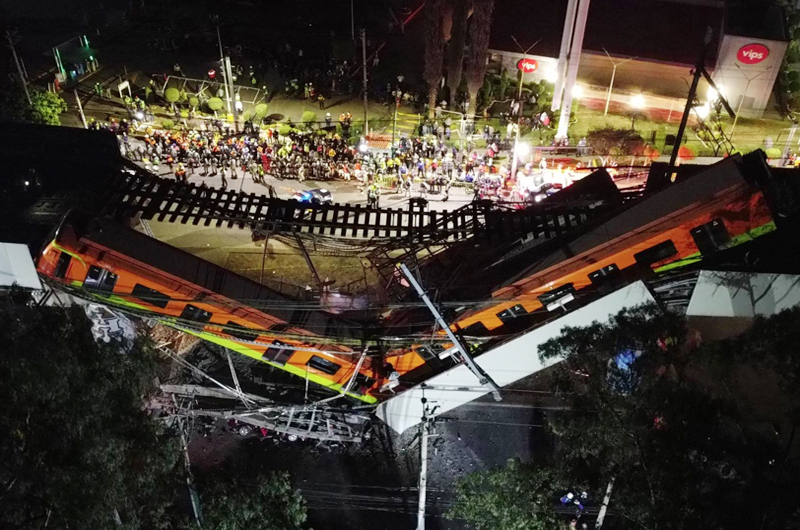 ONG revela irregularidades en obra y peritaje del colapso del metro de México