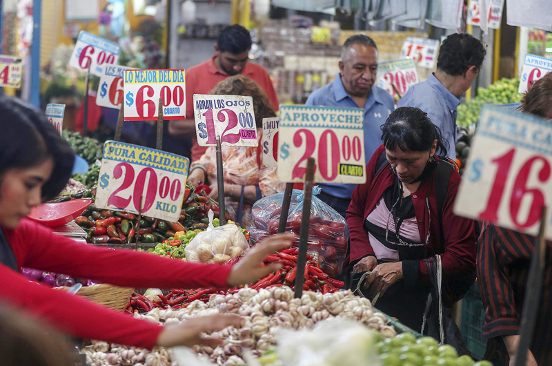 La inflación en México sube al 4,9 % en la primera quincena de enero