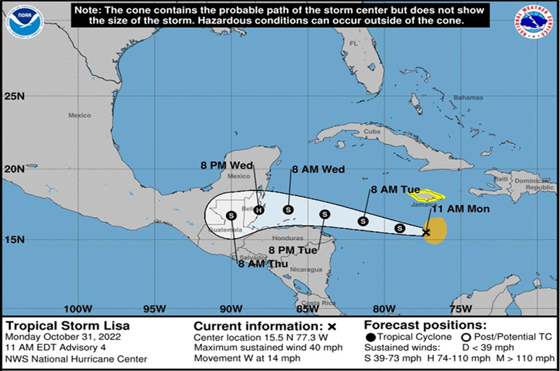 La tormenta Martin se suma a Lisa en la cuenca atlántica 