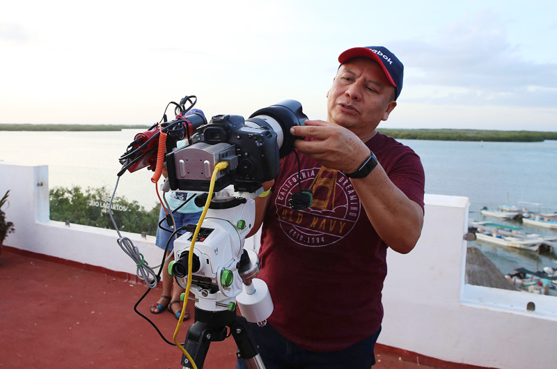 Un aficionado mexicano a la astrofotografía llama la atención de la NASA desde el Caribe