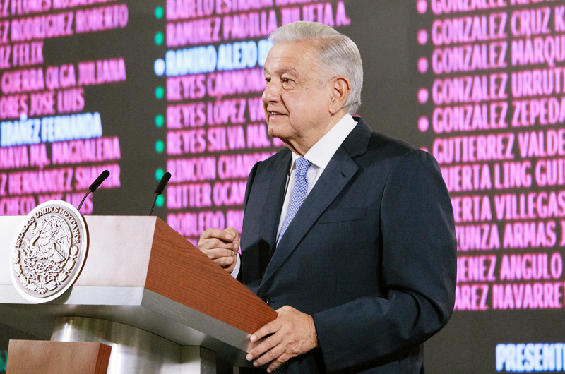 López Obrador afirma que el presupuesto de 2024 le permitirá terminar “todas las obras”