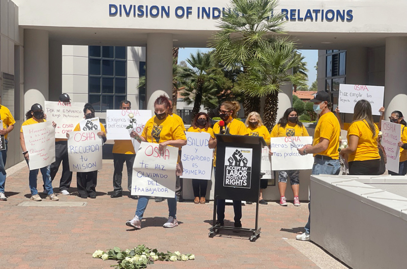 Arriba LV Worker Center brindó homenaje a los trabajadores caídos