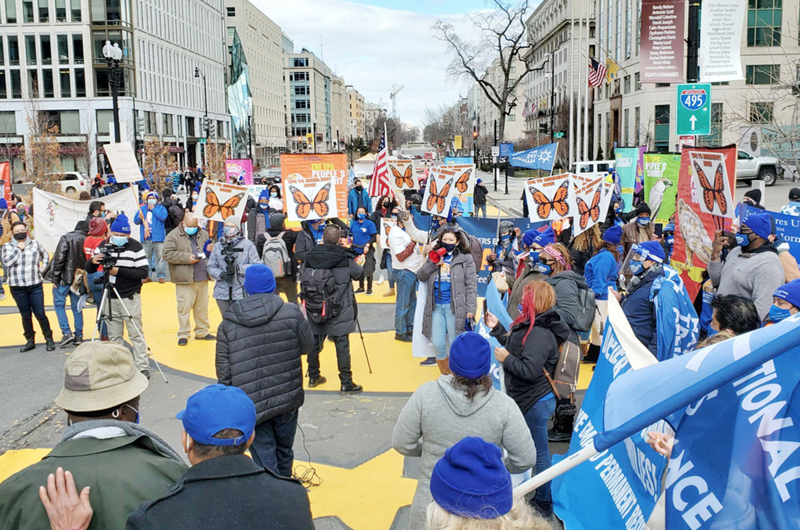 Marchan tepesianos de Las Vegas en Washington