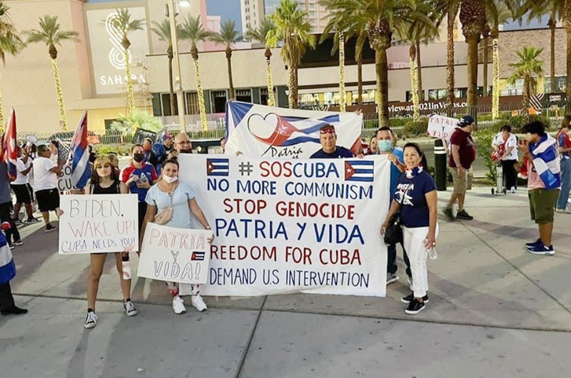 Comunidad cubana del valle ratifica su apoyo a las protestas en la isla