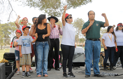 Jóvenes del CSN y otras escuelas celebraron a César Chávez en NLV