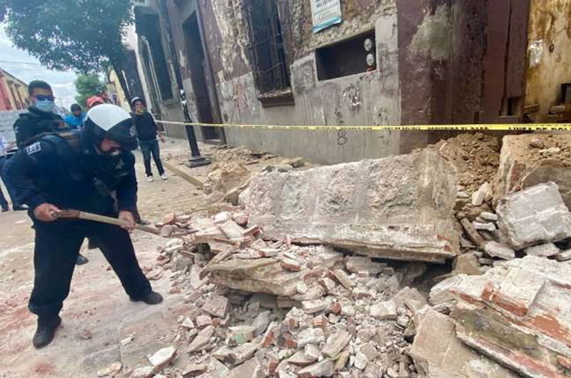 Siete fallecidos en Oaxaca por fuerte sismo