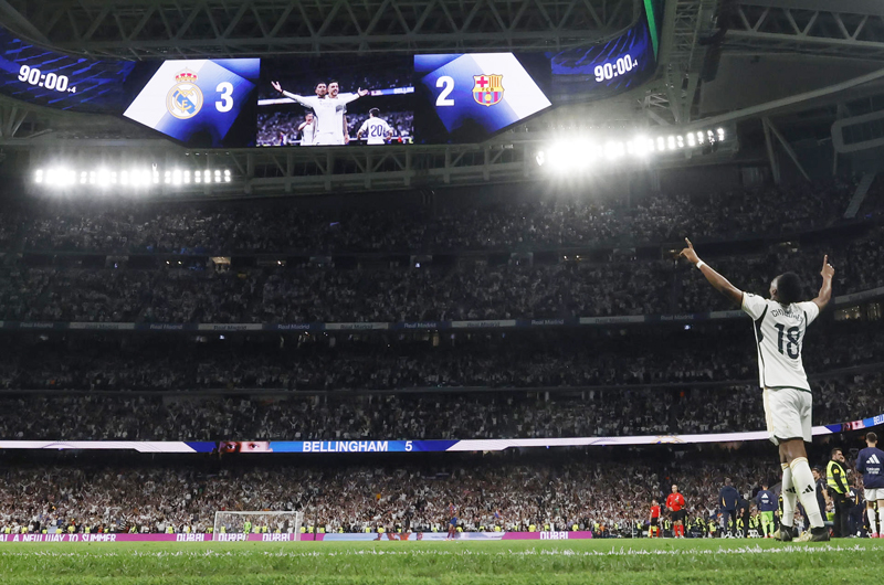 Así es el videomarcador infinito del Real Madrid 