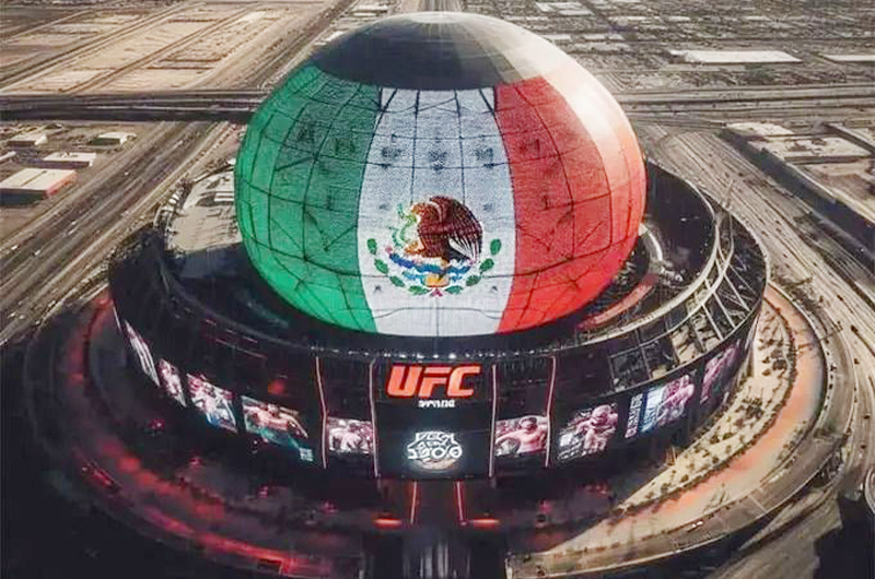 La impresionante esfera de Las Vegas acogerá peleas de UFC