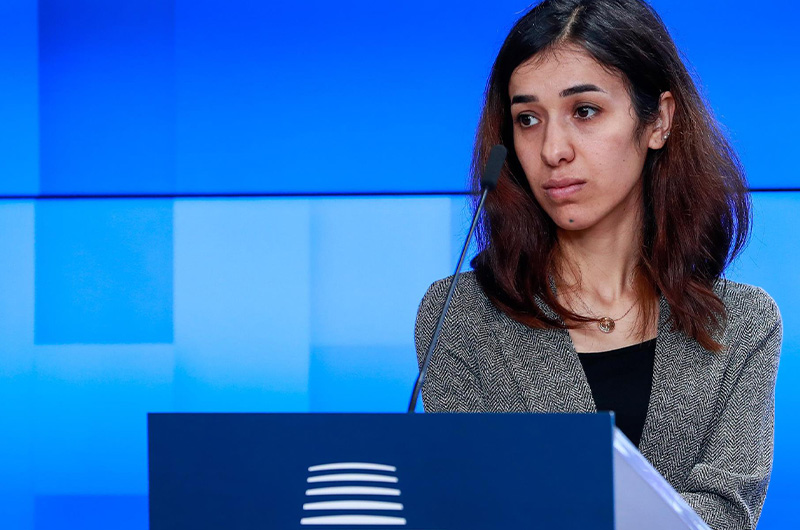Nobel Nadia Murad presenta guía para responder a violencia sexual en guerras
