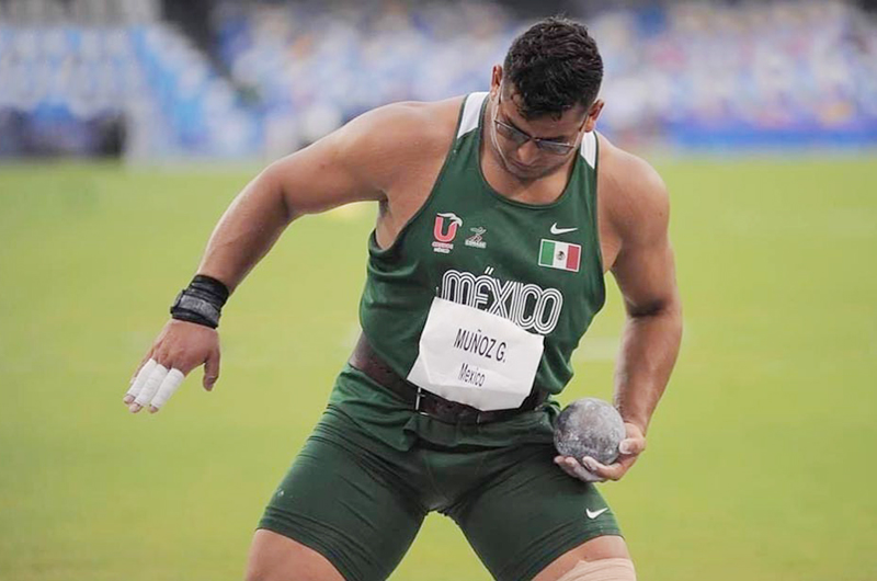 Mexicano Uziel Muñoz gana bronce en lanzamiento de bala