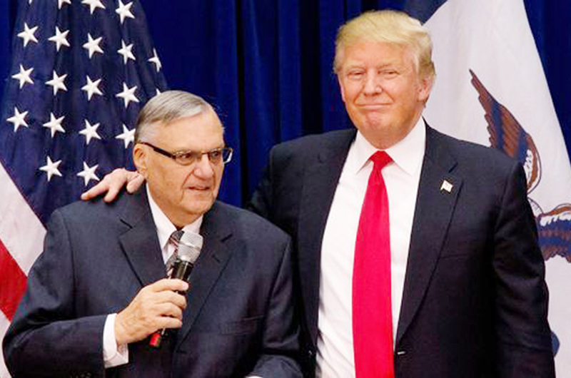 Trump analiza dar perdón presidencial a sheriff antiinmigrante Arpaio