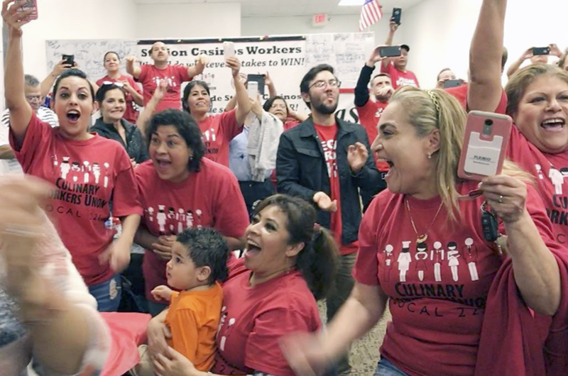 Trabajadores del  Casino Green Valley piden unión