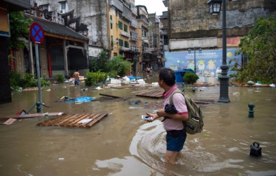 China reporta nueve decesos por tifón Hato